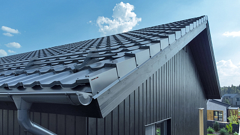 Купить Металлочерепица Гранд Лайн / Grand Line, Kvinta plus, PE 0,45 цвет RAL3005 красное вино - изображение 4